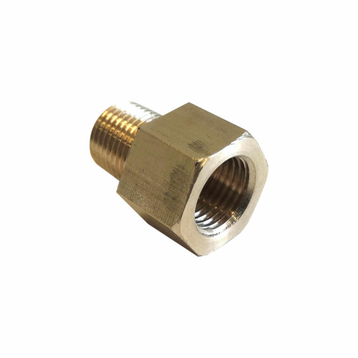 1/8 NPT Male to M10x1 Female Inverted Flare Brass Adapter