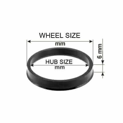 73mm to 54.1mm Spigot Rings Mazda MX5