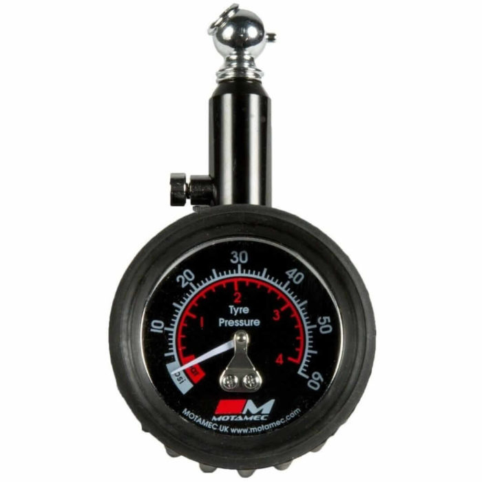 Motamec Analogue Tyre Pressure Gauge 0-60psi