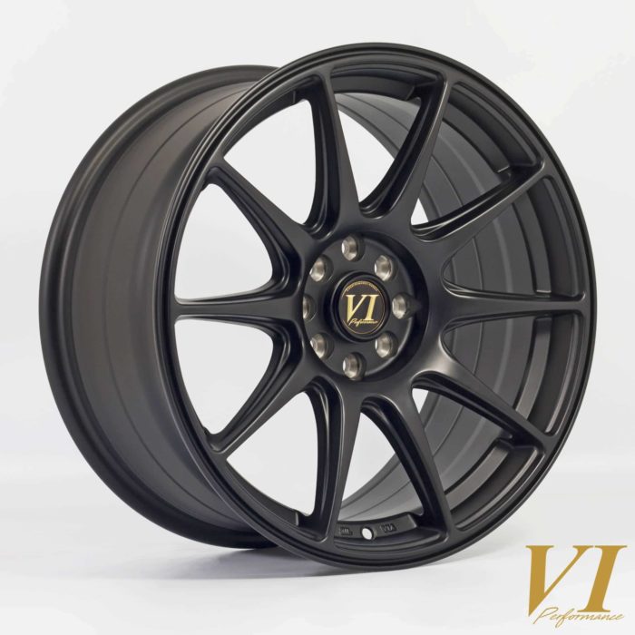 6Performance BDR 17x8.25 ET30 4x100 Flat Black Alloy Wheel
