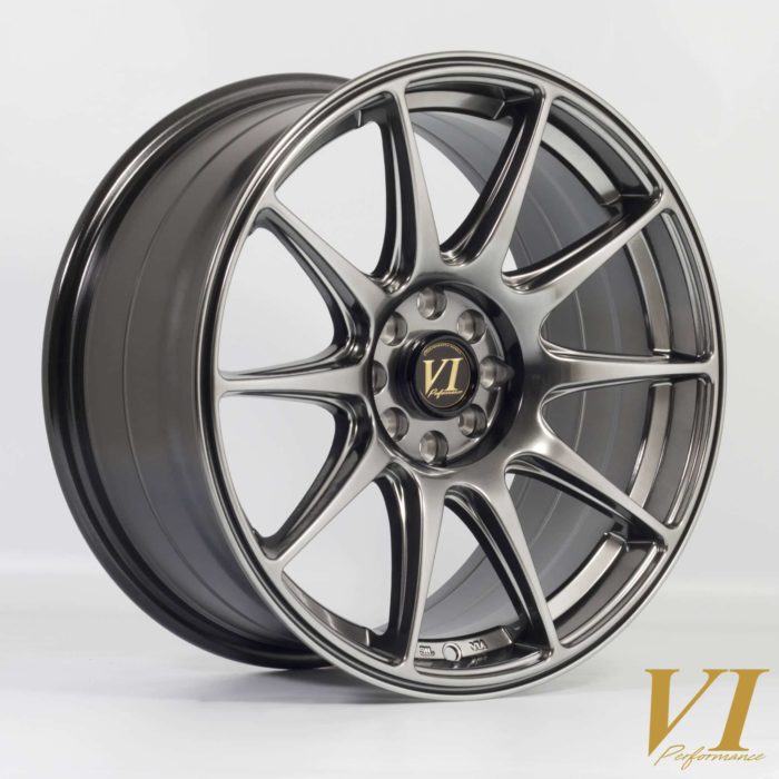 6Performance BDR 17x8.25 ET30 4x100 Hyper Black Alloy Wheel
