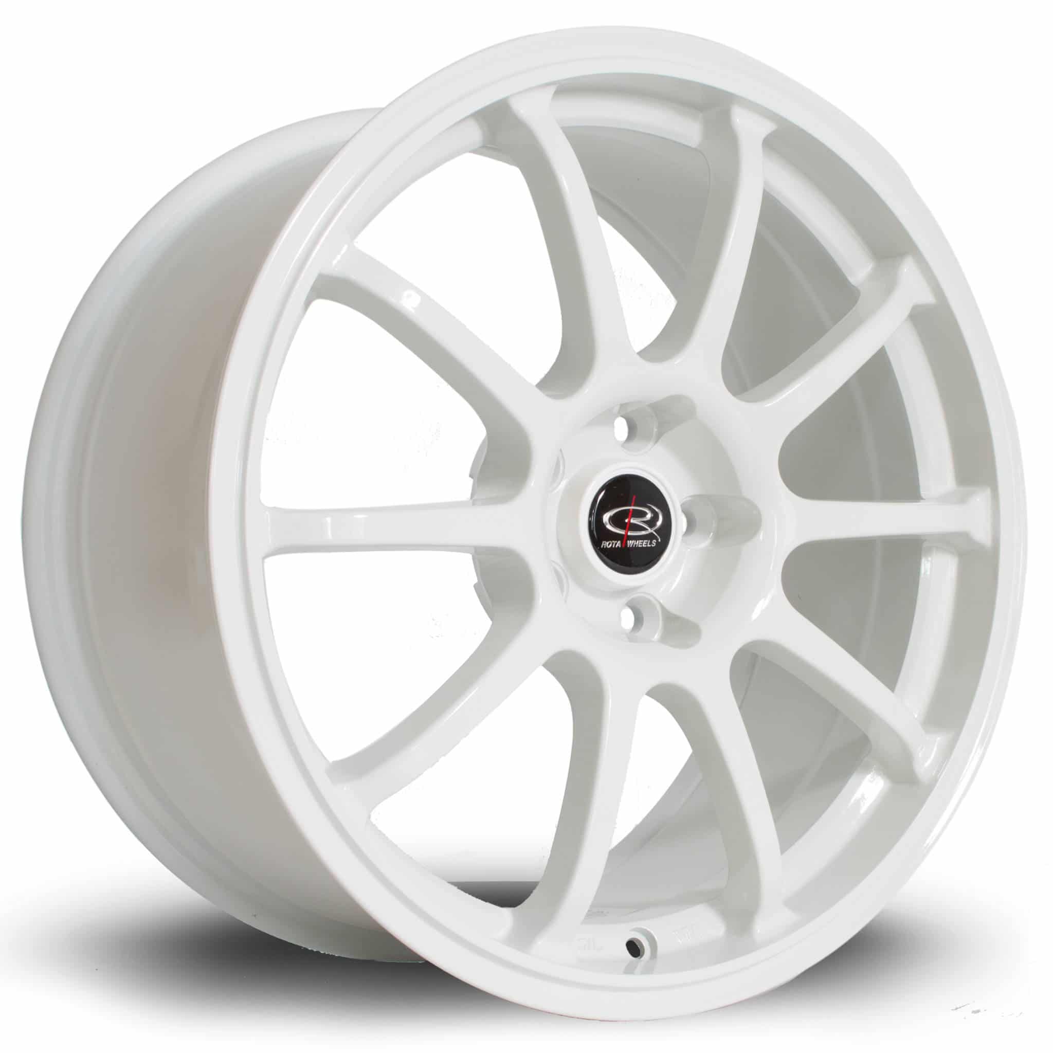 White Rota Rims Rota Force 17x8 ET35 5x114 White Alloy Wheel