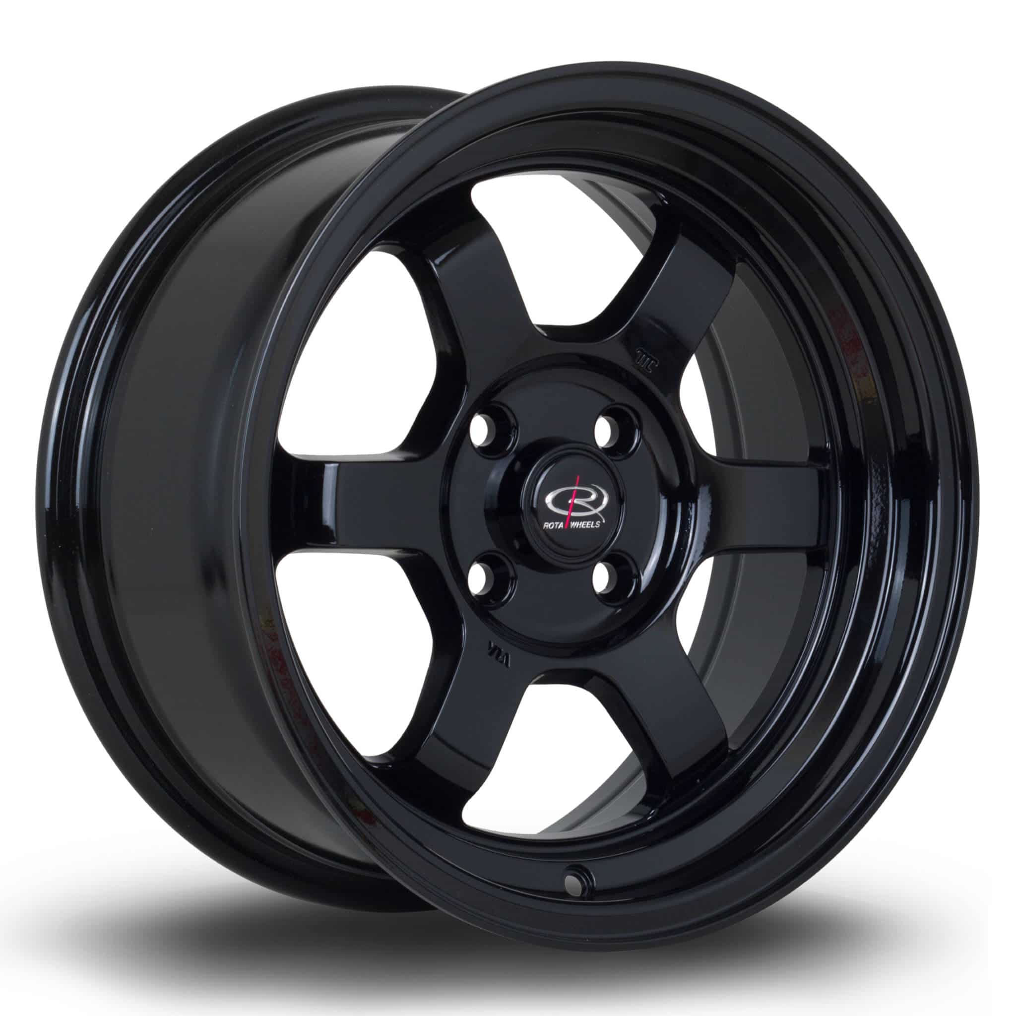 Rota Grid-V 15x7 ET20 4x100 Black Alloy Wheel