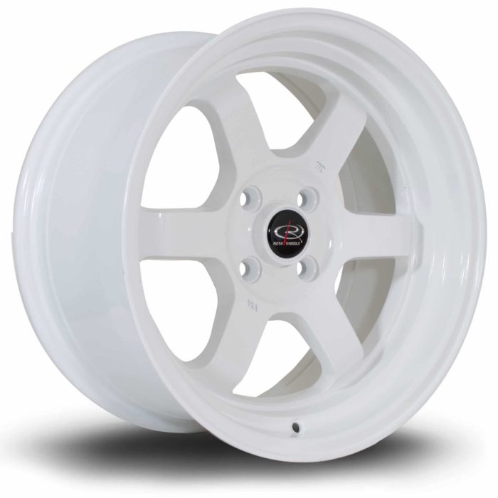 Rota Grid-V 16x8 ET20 4x100 White Alloy Wheel