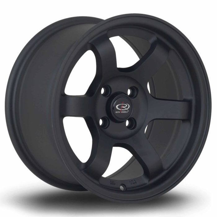 Rota Grid 15x8 ET20 4x100 Flat Black Alloy Wheel