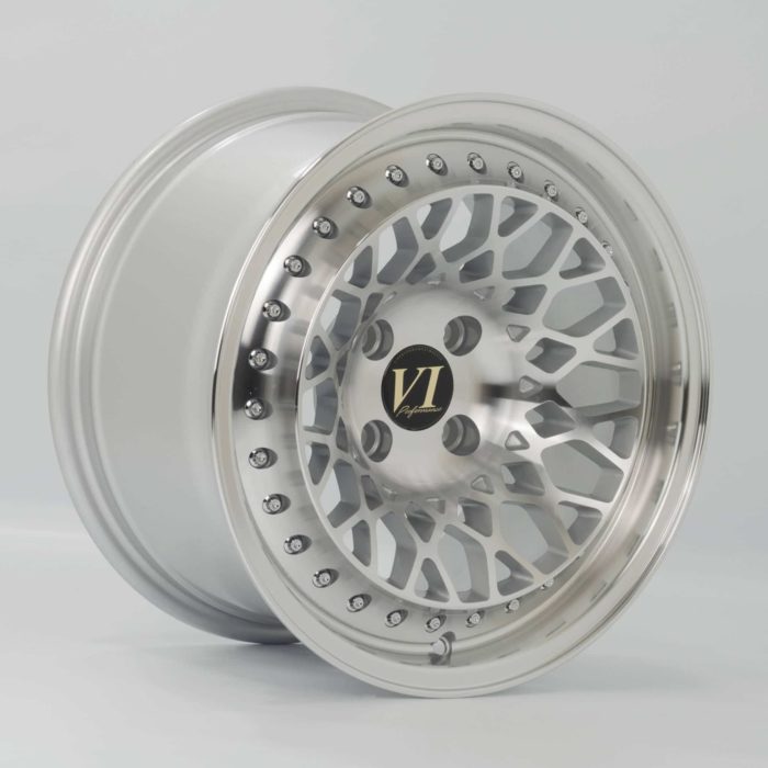 6Performance fity 15x8.25 ET15 4x100 Silver Alloy Wheel