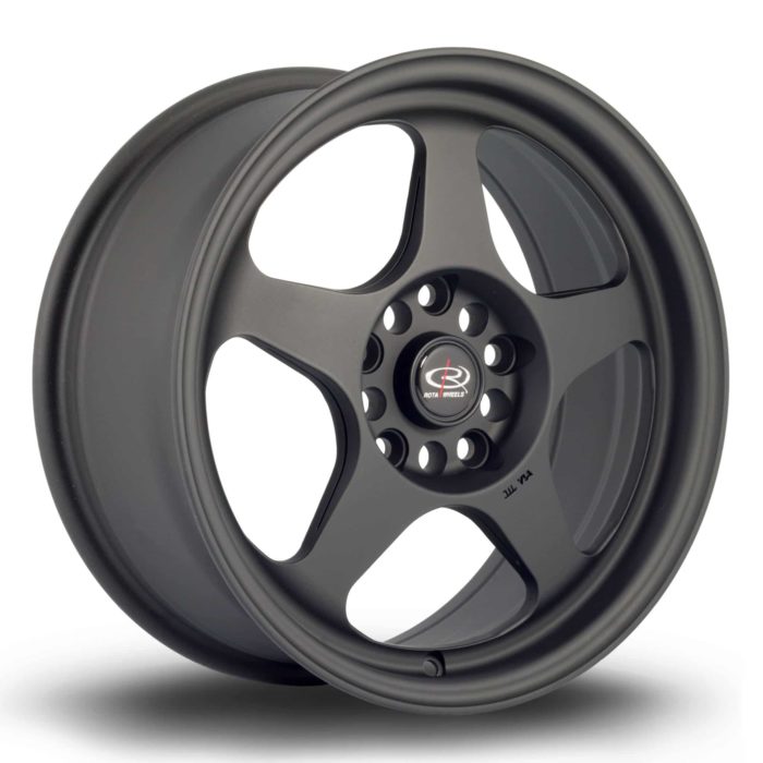 Rota Slipstream 16x7 ET40 4x100 Flat Black Alloy Wheel