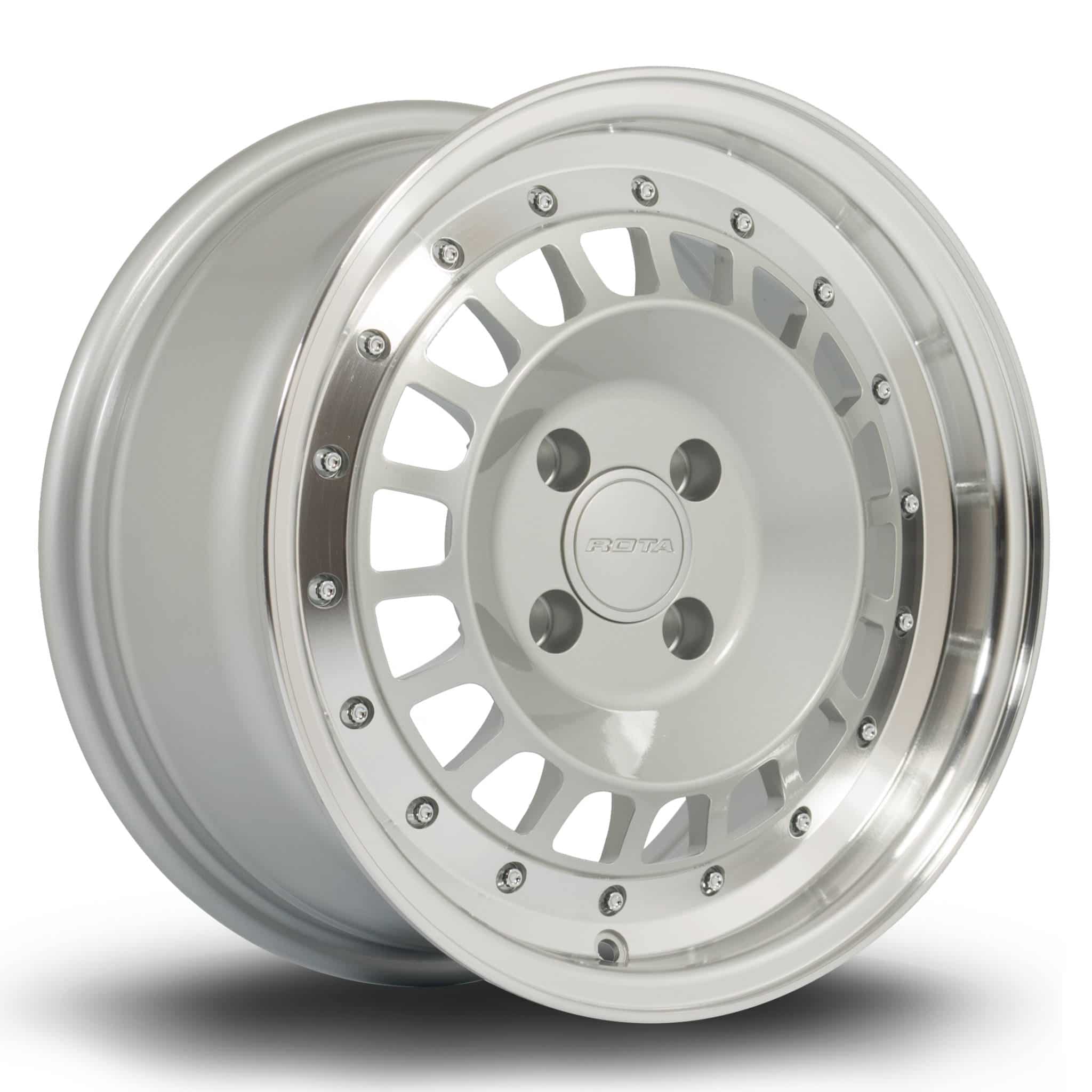 Silver Rota Rims Aw11 Mr2 Rota Speciale 15×7 ET35 4×100 Polished Lip Silver Alloy Wheel - Car ...