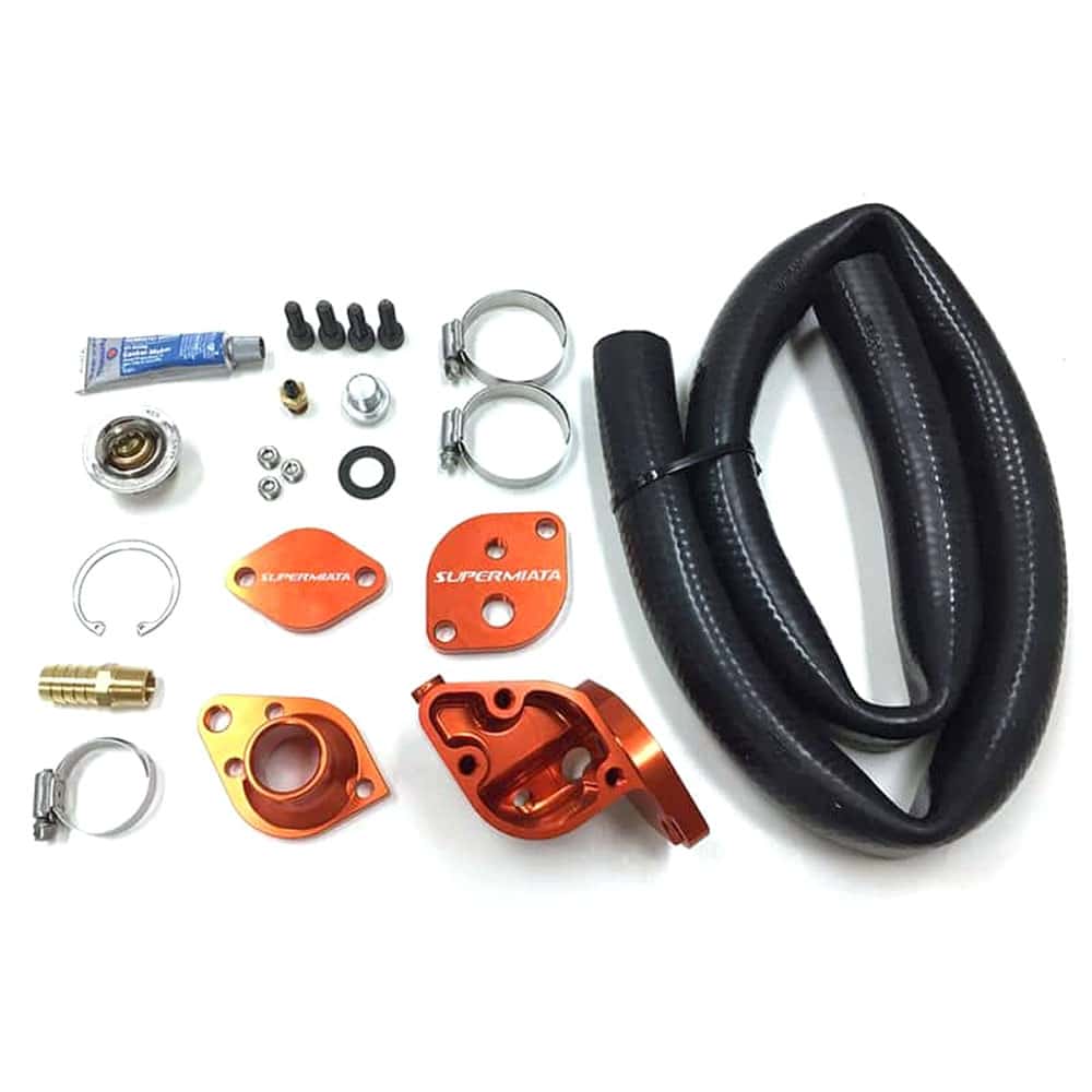 Supermiata Qmax Coolant Reroute for Mazda MX-5 NA NB