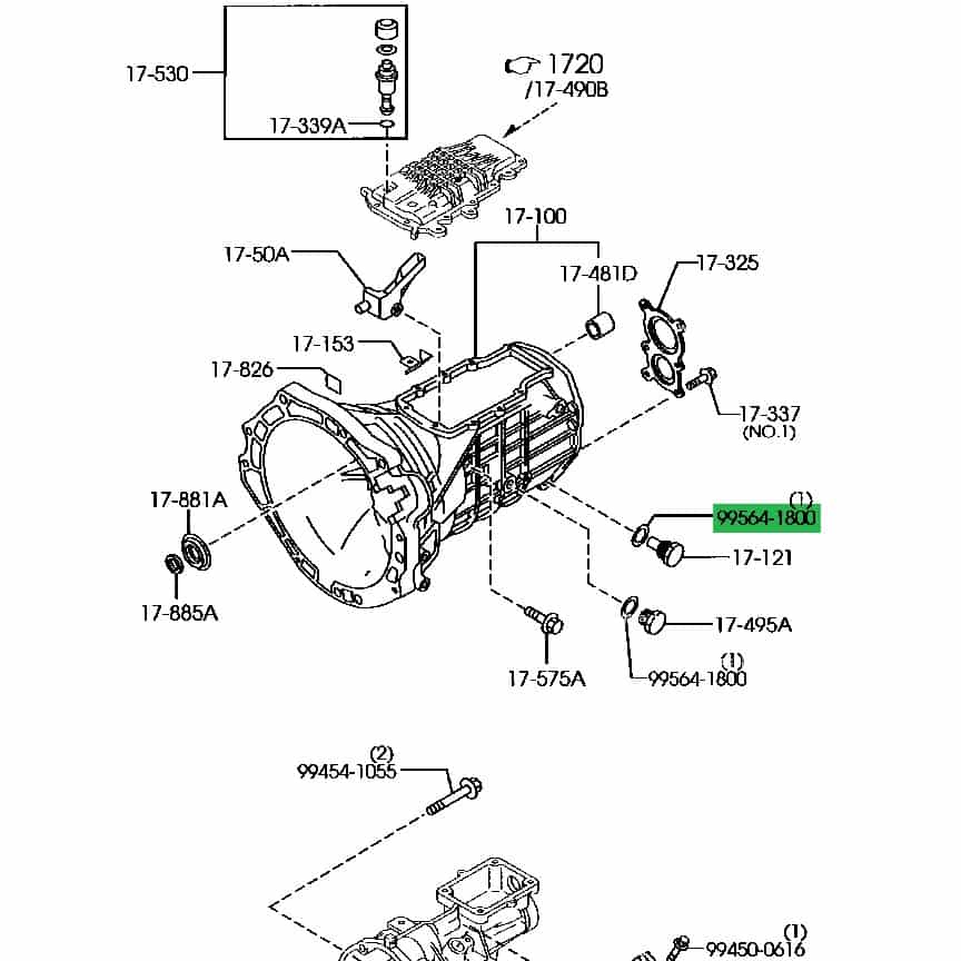 Genuine Gearbox Magnetic Drain Plug for Mazda MX-5 NC 6 Speed
