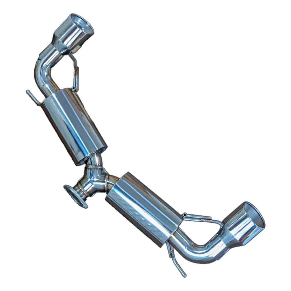 MX5 Mk3 Malian 2.3in Dual Exit Stainless Back Box (NC)