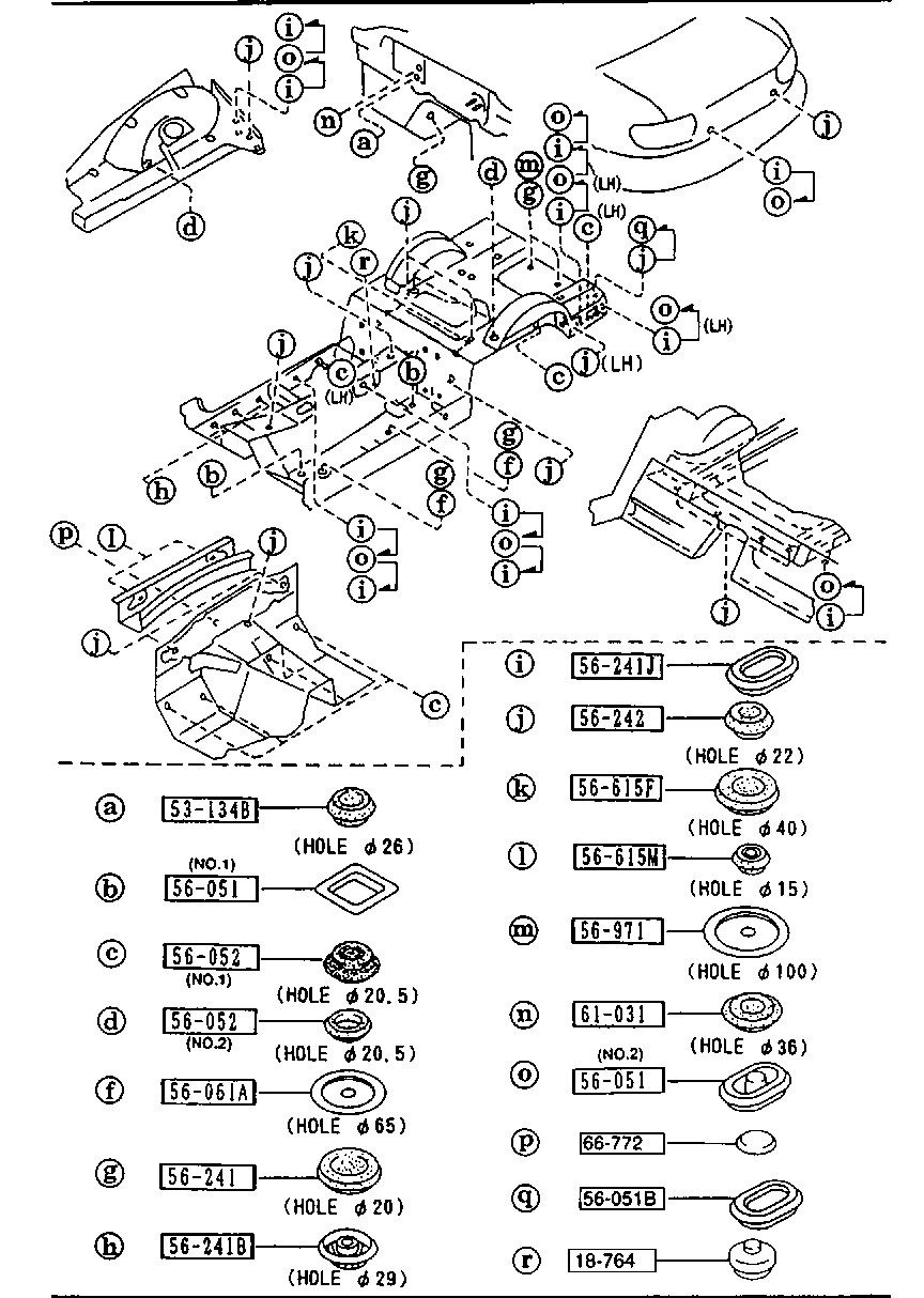 5380: Floor Attachments (Hole Covers) | Mazda MX-5 Performance