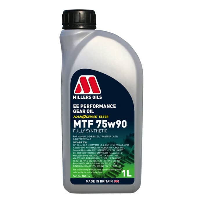Millers EE Performance MTF 75w90 Transmission Differential Oil 1L