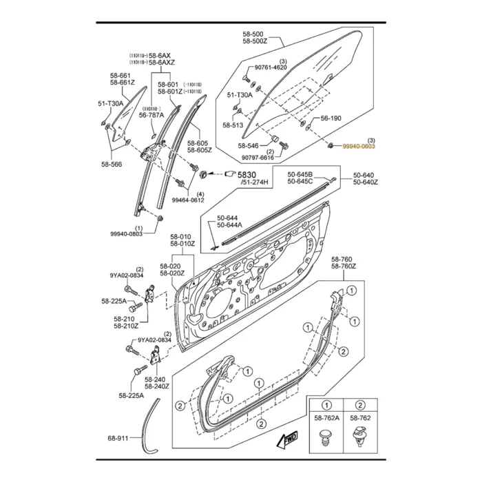 Genuine Flange Nut Various for Mazda MX-5 NA NB NC ND