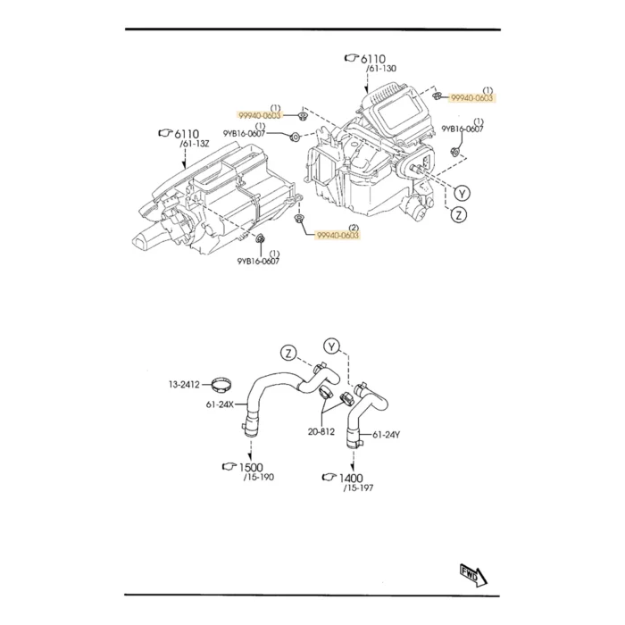 Genuine Flange Nut Various for Mazda MX-5 NA NB NC ND