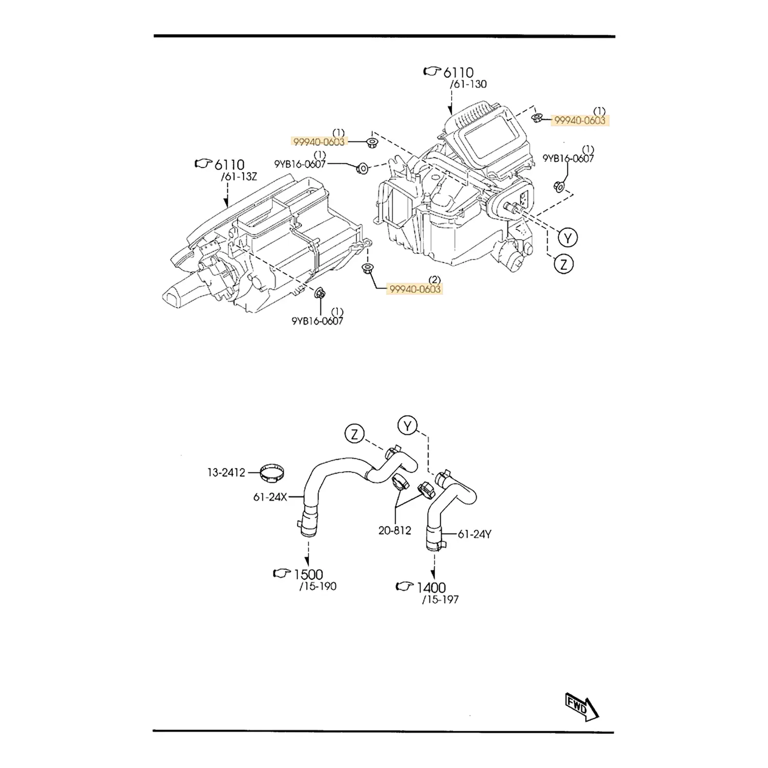 Genuine Flange Nut Various for Mazda MX-5 NA NB NC ND