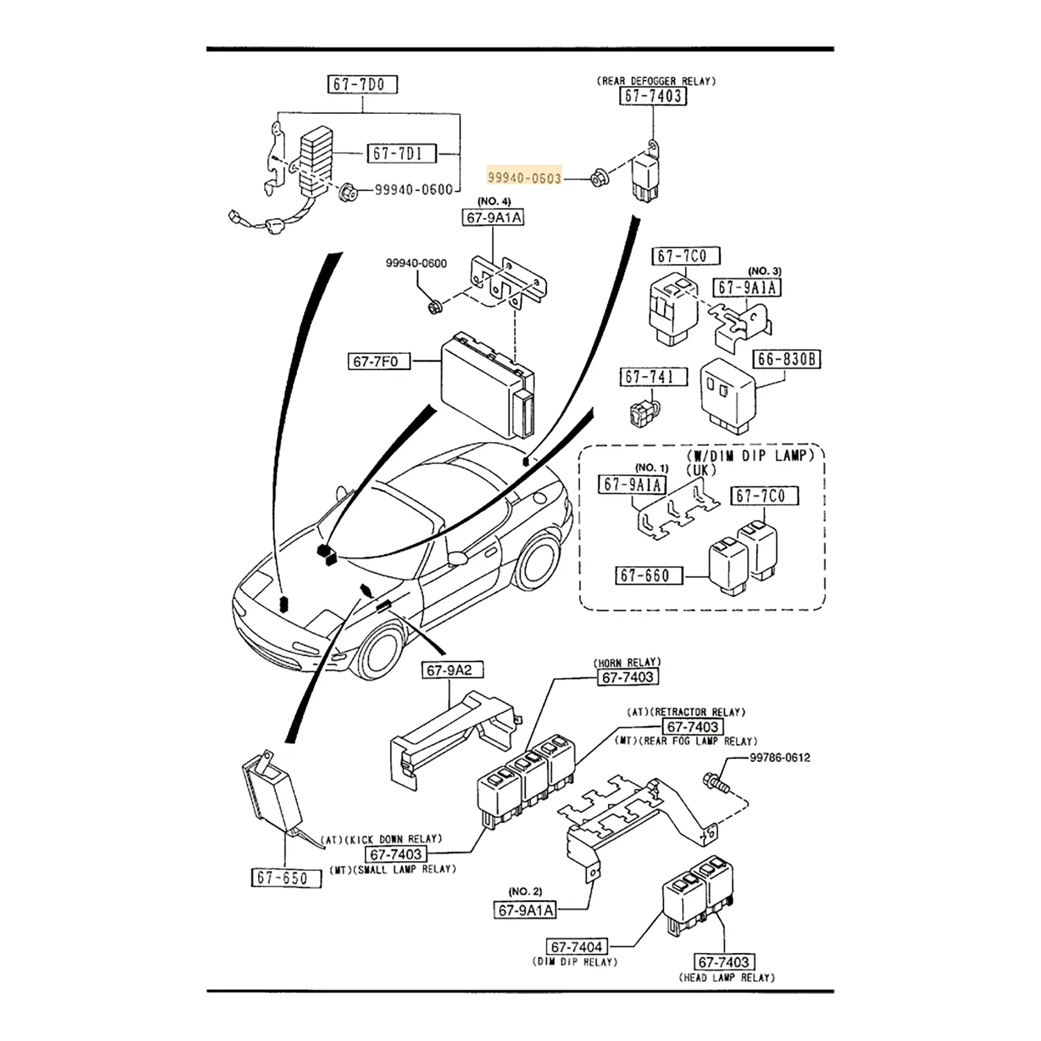 Genuine Flange Nut Various for Mazda MX-5 NA NB NC ND