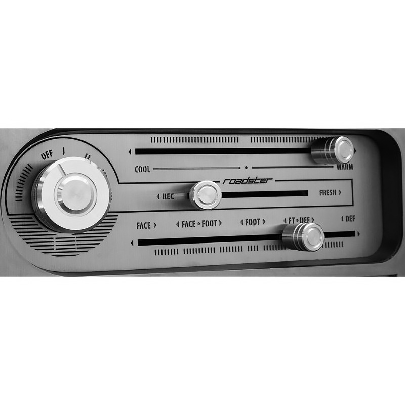 MX5 Mk1 Jass Heater Panel Aluminium Knobs with AC (NA)