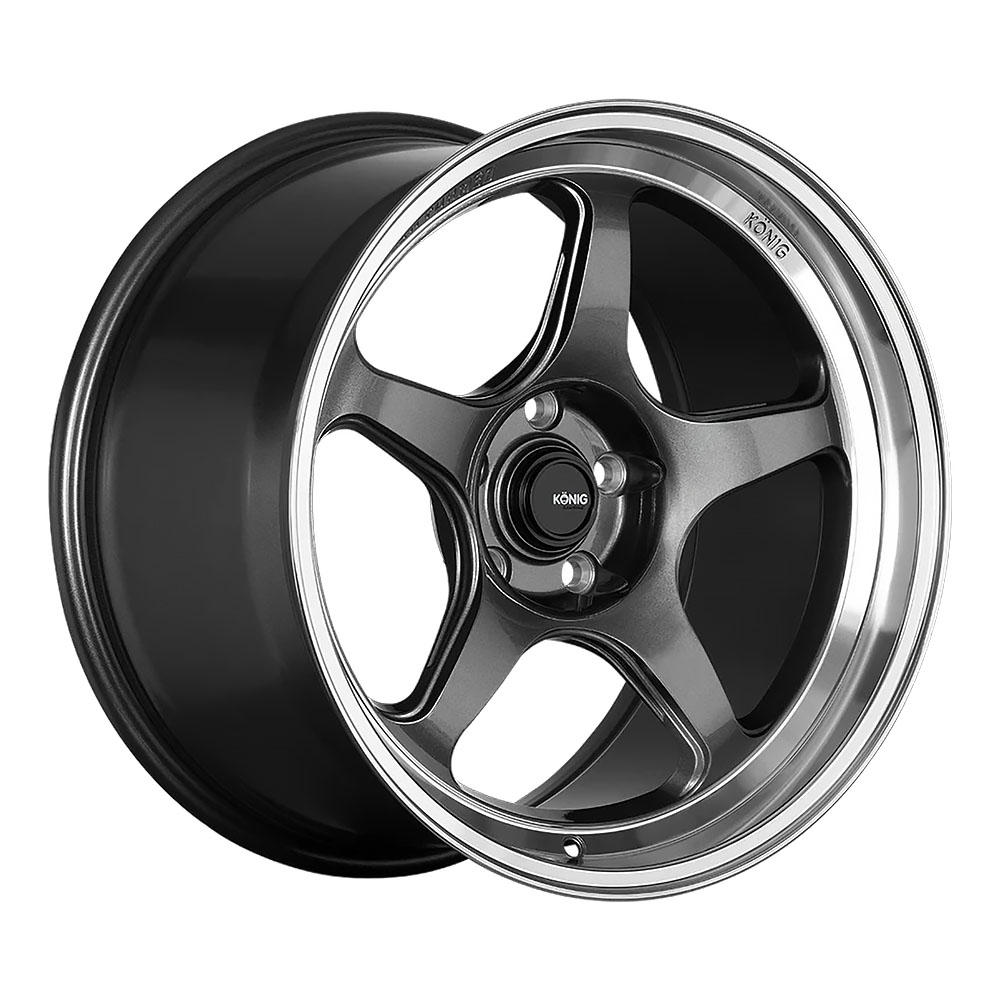Konig Hyperspec 15x9 ET35 4x100 Anthracite Metallic Machined Lip