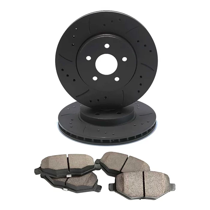 Roddisons Pads MTEC Drileld Grooved Discs for Mazda MX-5